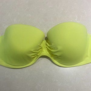 Neon Yellow Pink Bikini Top
